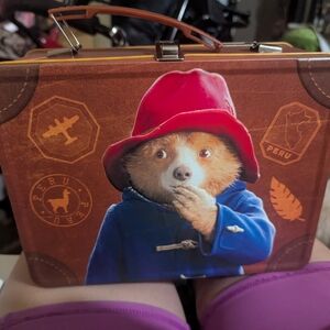 Kids Paddington Bear Lunch Box - Red and Brown